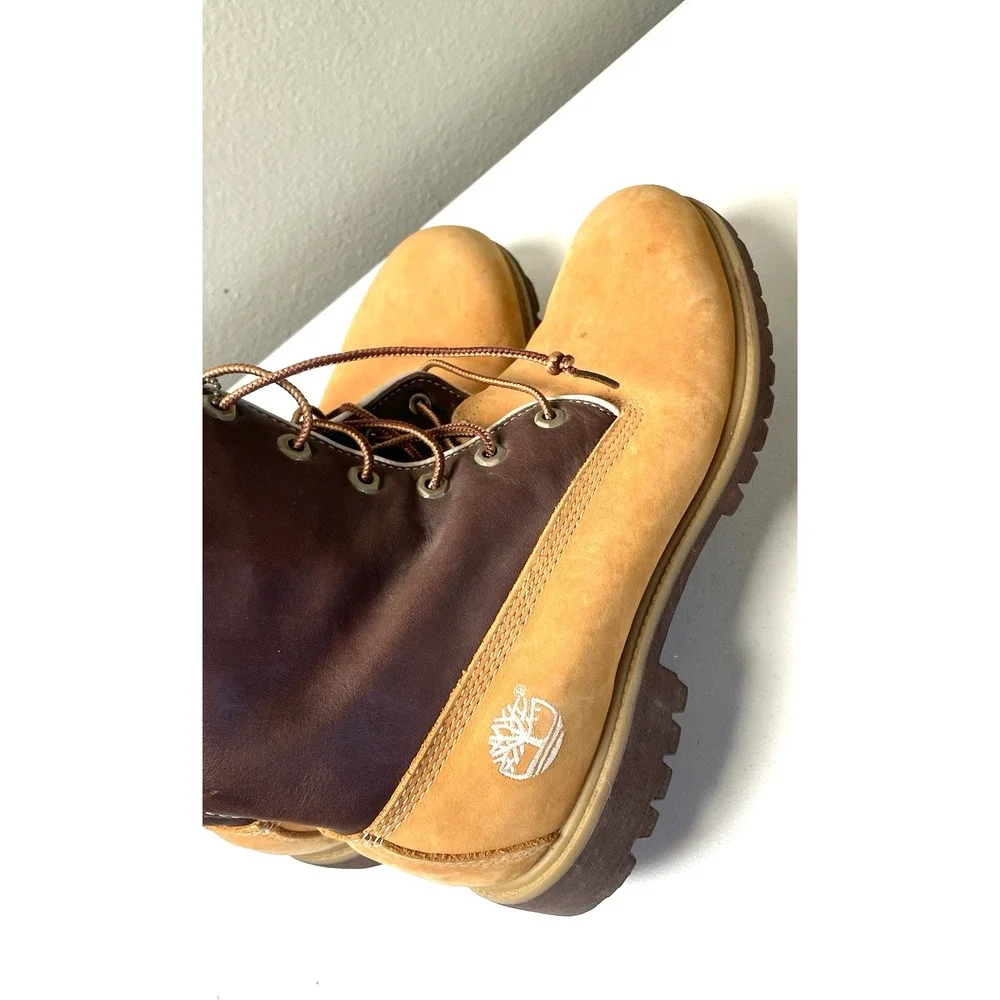 Timberland Work Boots Men's Size 10‎ M Brown Wheat Nubuck Leather Outdoor
